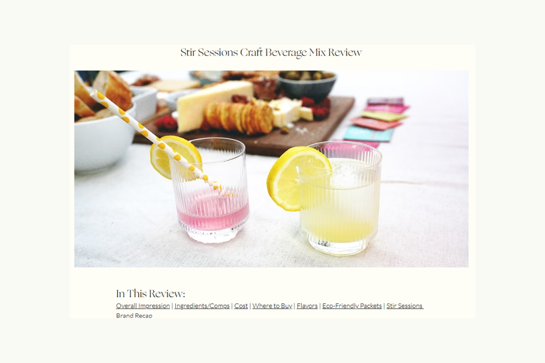 Wyld One Blogger reviews Stir Sessions Beverage Mixers